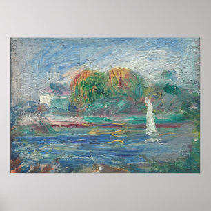 Pierre A Renoir The Blue River Poster