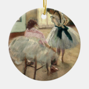Pierre A Renoir The Dance Lesson Ceramic Tree Decoration