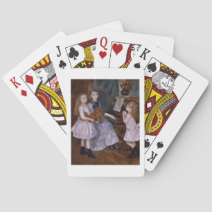 Pierre A Renoir The Daughters of Catulle Mendes Playing Cards