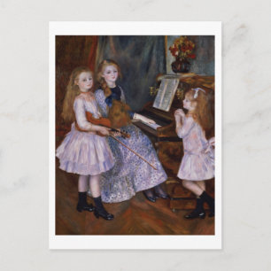 Pierre A Renoir   The Daughters of Catulle Mendes Postcard