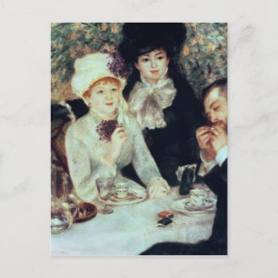 Pierre A Renoir   The End of Luncheon Postcard