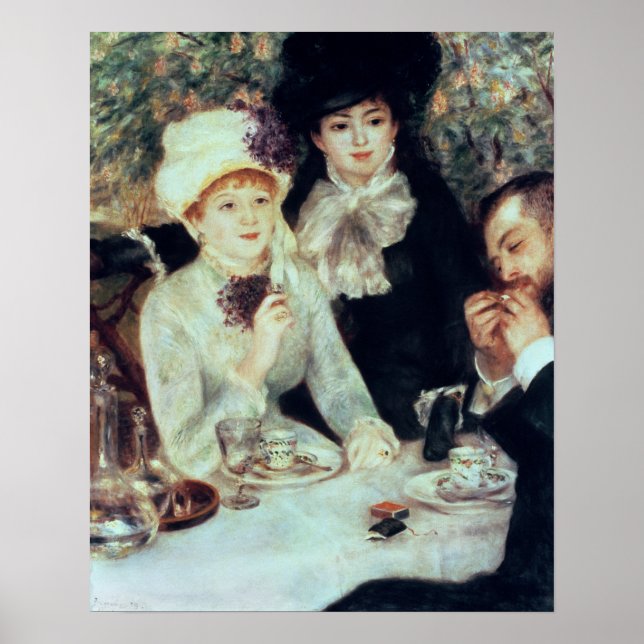 Pierre A Renoir | The End of Luncheon Poster (Front)