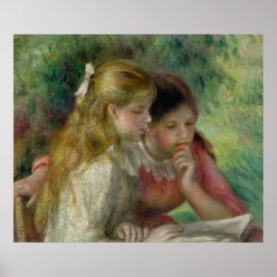 Pierre A Renoir The Reading Poster