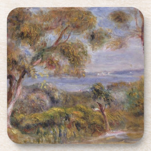 Pierre A Renoir The Sea at Cagnes Coaster