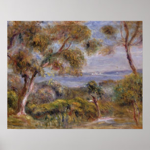 Pierre A Renoir The Sea at Cagnes Poster
