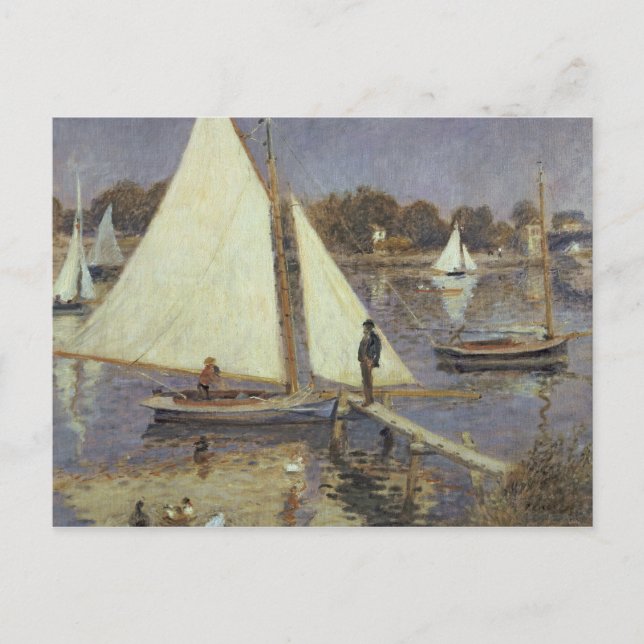 Pierre A Renoir | The Seine at Argenteuil Postcard (Front)