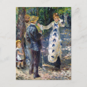Pierre A Renoir   The Swing Postcard