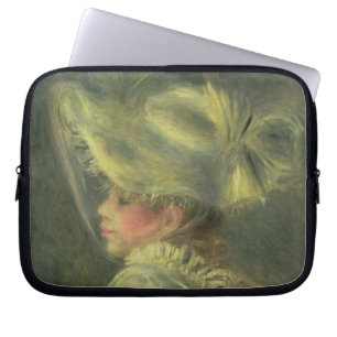 Pierre A Renoir The White Hat Laptop Sleeve