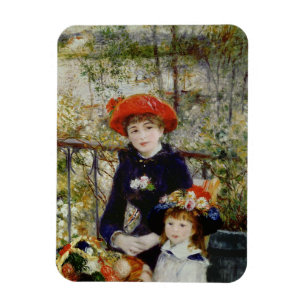 Pierre A Renoir   Two Sisters, or On The Terrace Magnet
