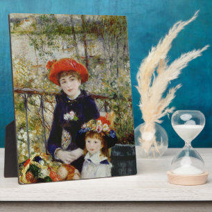 Pierre A Renoir Two Sisters, or On The Terrace Plaque