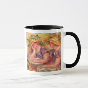 Pierre A Renoir   Two women in blue blouses Mug