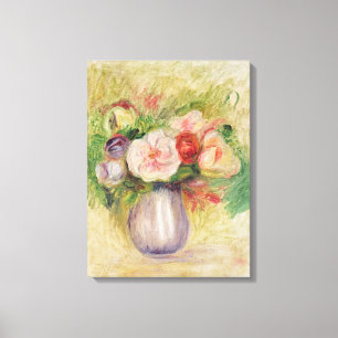 Pierre A Renoir Vase of Flowers Canvas Print