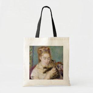 Pierre A Renoir   Woman with a Cat Tote Bag