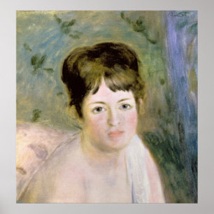 Pierre A Renoir Woman's Head Poster
