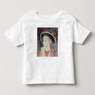 Pierre A Renoir Young Girl in a Blue Hat Toddler T-Shirt