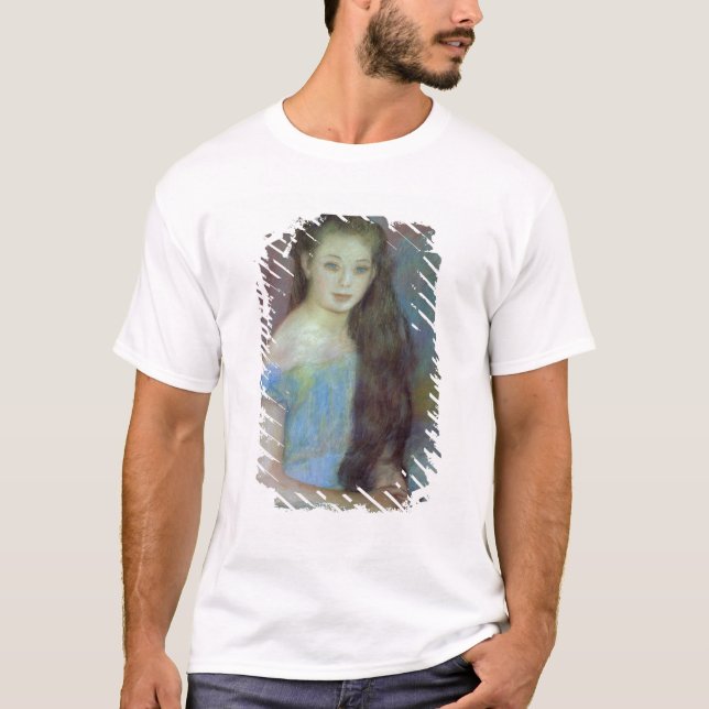 Pierre A Renoir | Young girl with blue eyes T-Shirt (Front)