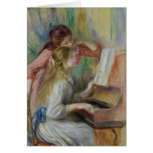 Pierre A Renoir Young Girls at the Piano