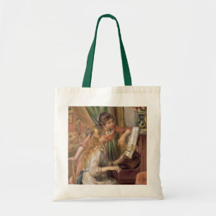 Pierre A Renoir   Young Girls at the Piano Tote Bag