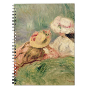Pierre A Renoir Young Girls on the River Bank Notebook