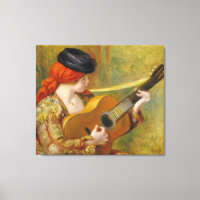 Pierre A Renoir | Young Spanish Woman w/ a Guitar