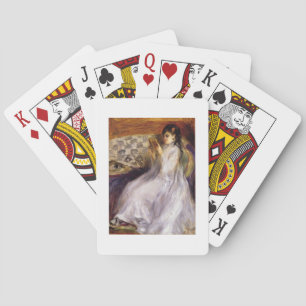 Pierre A Renoir Young Woman Reading Playing Cards