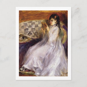 Pierre A Renoir Young Woman Reading Postcard