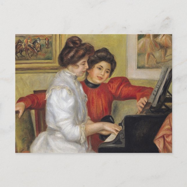 Pierre A Renoir | Yvonne and Christine Lerolle Postcard (Front)