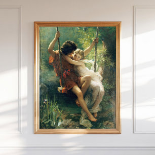 Pierre Auguste Cot Springtime Primavera Romantic Poster