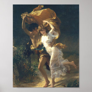 Pierre Auguste Cot The Storm 1880 Poster
