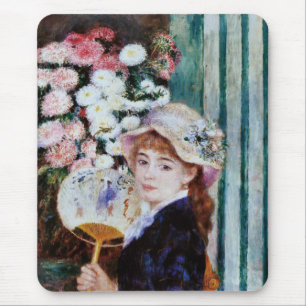 Pierre-Auguste Renoir , 団扇を持つ少女 Mouse Mat