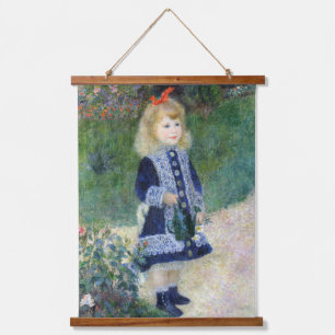 Pierre Auguste Renoir A Girl with a Watering Can Hanging Tapestry