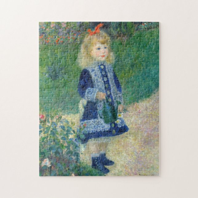 Pierre-Auguste Renoir - A Girl with a Watering Can Jigsaw Puzzle (Vertical)