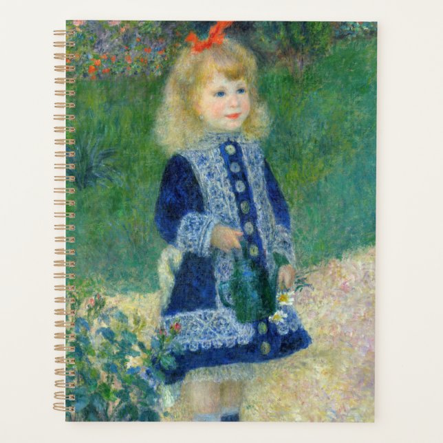 Pierre-Auguste Renoir - A Girl with a Watering Can Planner (Front)