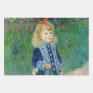 Pierre-Auguste Renoir - A Girl with a Watering Can Wrapping Paper Sheet