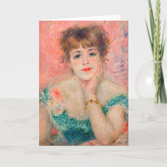 Pierre-Auguste Renoir - Actress Jeanne Samary Card (Front)