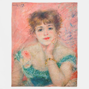 Pierre-Auguste Renoir - Actress Jeanne Samary Fleece Blanket