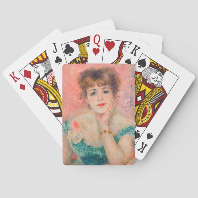 Pierre-Auguste Renoir - Actress Jeanne Samary Playing Cards (Back)