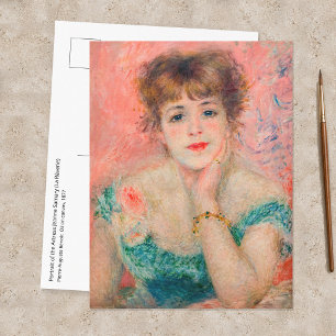Pierre-Auguste Renoir - Actress Jeanne Samary Postcard