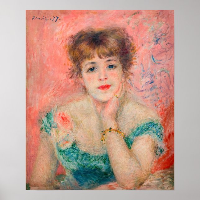 Pierre-Auguste Renoir - Actress Jeanne Samary Poster (Front)