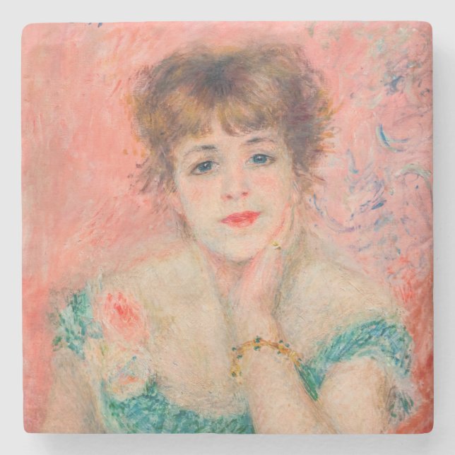 Pierre-Auguste Renoir - Actress Jeanne Samary Stone Coaster (Front)