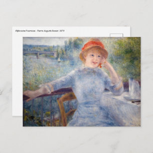 Pierre Auguste Renoir - Alphonsine Fournaise Postcard