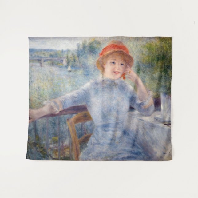 Pierre Auguste Renoir - Alphonsine Fournaise Tapestry (Front (Horizontal))