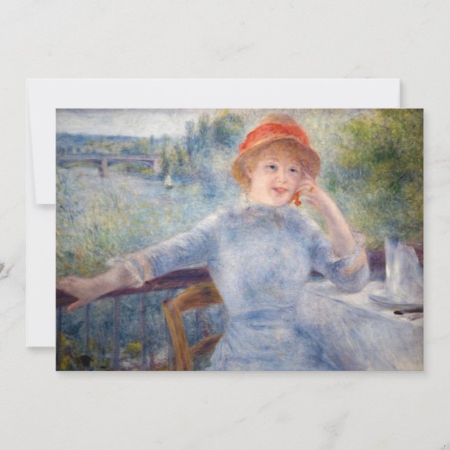 Pierre Auguste Renoir - Alphonsine Fournaise Thank You Card (Front)
