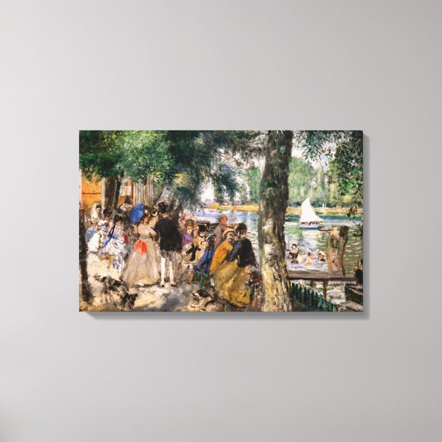 Pierre-Auguste Renoir - Bathing on the Seine Canvas Print (Front)