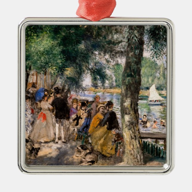 Pierre-Auguste Renoir - Bathing on the Seine Metal Tree Decoration (Front)