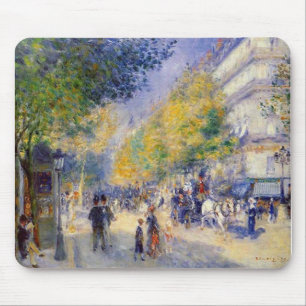 Pierre Auguste Renoir - Boulivards of Paris Mouse Mat