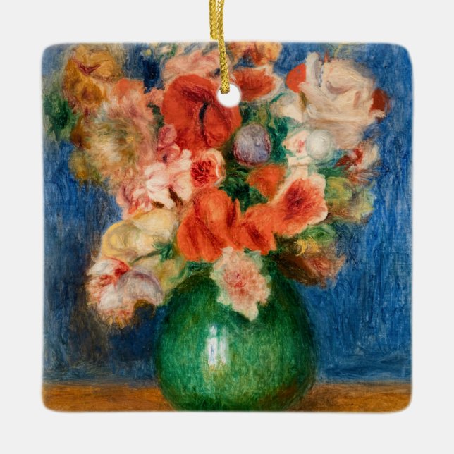 Pierre-Auguste Renoir - Bouquet Ceramic Ornament (Front)