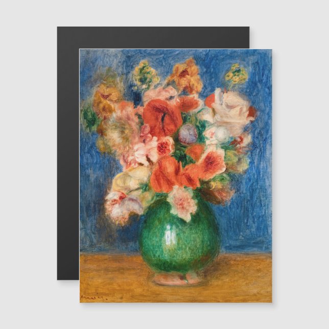 Pierre-Auguste Renoir - Bouquet Magnetic Card (Front/Back)