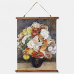 Pierre-Auguste Renoir Bouquet of Chrysanthemums Hanging Tapestry