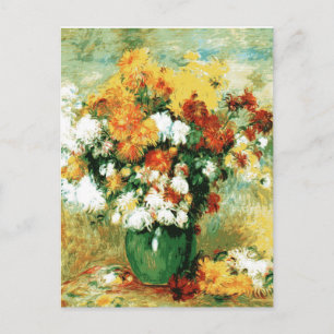 Pierre-Auguste Renoir Bouquet of Chrysanthemums Postcard